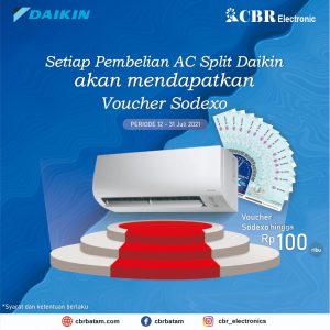 NEWS BLITZ: Beli AC Daikin Di CBR Electronic Batam Gratis Voucher Sodexo Rp 100.000