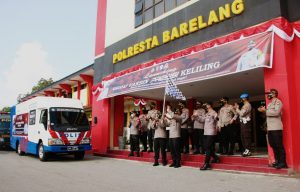 Polresta Barelang Kota Batam Launching Gerai Vaksin Keliling. Gratis dan Syarat Cuma KTP