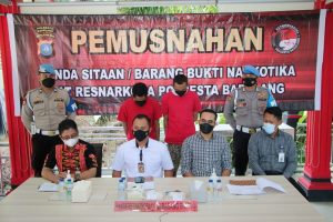 Polresta Barelang Kota Batam, Musnahkan Barang Bukti Sabu 717,24 Gram