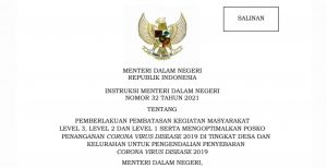 DEAR WARGA BATAM: Ini Isi Lengkap Intruksi Mendagri Terkait PPKM Level 3 di Kota Batam