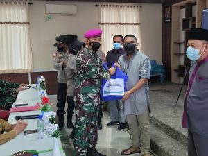 Komandan Yonamarhanlan IV Bersama FKPD Kota Tanjungpinang Menghadiri Vaksin Merdeka