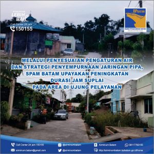 SPAM Batam Terus Tingkatkan Suplai Air Bersih Ke Pelanggan