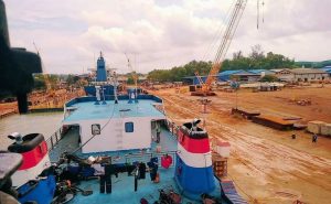 Kapal Meisun 5  Di Galangan Bandar Abadi Shipyard Batam Terbakar, Tak Ada Korban Jiwa