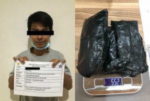 Penumpang KM Kelud Tujuan Jakarta Di Ciduk Bea Cukai Batam, Bawa Sabu 552 Gram Didalam Ini
