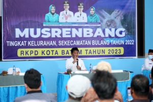 Buka Musrenbang Tingkat Kelurahan se-Kecamatan Bulang, Rudi Ajak Masyarakat Dukung Pembangunan Batam