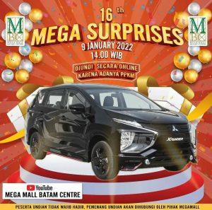 Peserta Undian Mega Suprise Mega Mall Batam Tidak Wajib Hadir, Diundi Secara Live Streaming YouTube