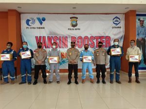 Kapolda Kepri Tinjau Vaksinasi Serentak Di Stadion Gelora Citra Mas Nongsa Kota Batam