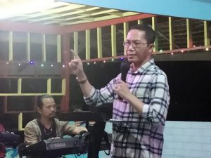 Wawako Batam Amsakar Achmad Bacakan Puisi di Acara Makan Malam Bersama JMSI