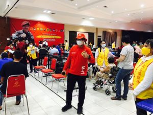 Jelang Ramadhan, Vaksinasi Massal Yang Diselenggarakan Binda Kepri Dipadati Ribuan Masyarakat