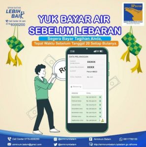 Yuk Bayar Air Sebelum Lebaran, Biar Mudik Tambah Tenang