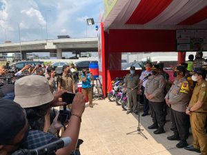 Tinjau Pos Pam, Polri Paparkan Upaya Wujudkan Mudik Aman dan Sehat