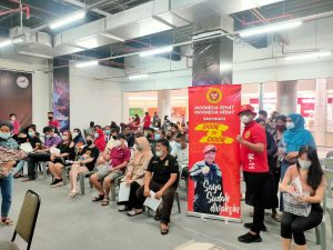 Hari Libur Nasional, Gerai Vaksinasi Di Grand Batam Mall Ramai Dikunjungi Masyarakat Batam