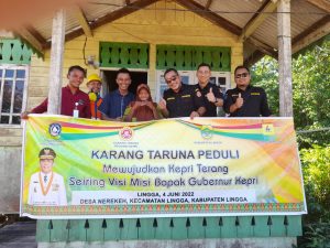 Karang Taruna Kepri Ikut Berpartisipasi Wujudkan Kepri Terang, Berikan Meteran PLN Gratis di Lingga