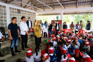 Datangi Pulau Bertam Kota Batam,  Mensos Siapkan Sarana Pendukung Pendidikan Hingga Sistem Kemandirian Energi