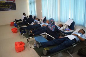 Peringati Hari Bhakti TNI AU  Ke -75 dan HUT Lanud Hang Nadim yang ke – 3, Lanud Hang Nadim Gelar Donor Darah