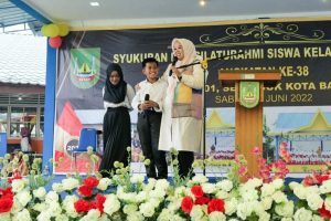 Syukuran dan Pelepasan Pelajar Kelas 6 SDN 001 Sei Beduk, Marlin Ajak Perkuat Karakter Anak