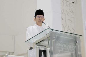 Sholat Idul Adha di Masjid Sultan Mahmud Riayat Syah,  Amsakar: Mari Meneladani Nabi Ibrahim
