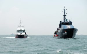 Rendezvous at Sea Bea Cukai Bersama Singapore Police Coast Guard, Tingkatkan Pengawasan Laut Melalui Patroli Perbatasan Terkoordinasi
