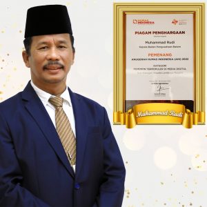 Muhammad Rudi dan BP Batam Raih Anugerah Terpopuler AHI 2022