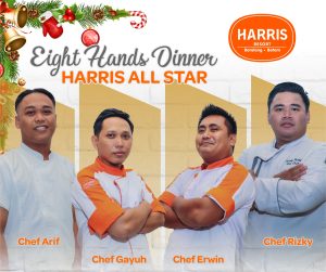 Kolaborasi 4 Chef Siap Meramaikan Acara Makan Malam Natal di HARRIS Resort Barelang Batam