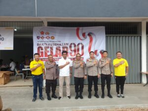 Polsek Bengkong Lakukan Pengamanan Kegiatan ‘Bakti Sosial 90 Akabri Lulusan 1990