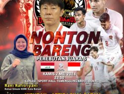 Rani Rafitriyani Ajak Masyarakat Batam Hadiri Nobar Timnas Indonesia U-23 vs Irak di Indoor Sport Hall Temenggung