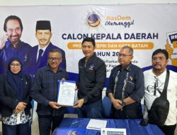 Dukungan Mengalir Menjadi Calon Wakilnya Marlin, Jefridin Akhirnya Resmi Daftar di Partai NasDem Kota Batam