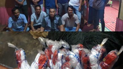 Ultras HMR Serahkan Bantuan Jaring Tangkap Udang untuk Nelayan Lingga