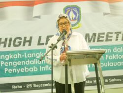 Hari Pertama Jabat Plt Gubernur, Marlin Agustina Membuka High Level Meeting Pengendalian Inflasi