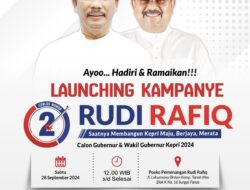 Kampanye Perdana Rudi – Rafiq di Batam,  diperkirakan dihadiri Ribuan Pendukung