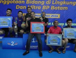 Pertandingan Badminton Dalam Rangka Hari Bakti BP Batam ke-53 Tahun Resmi Berakhir