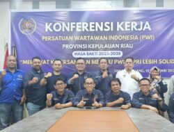 Konferensi Kerja PWI Kepri Dihadiri Seluruh PWI Kabupaten Kota se Kepri, Andi Gino : Tetap Jaga Kekompakan