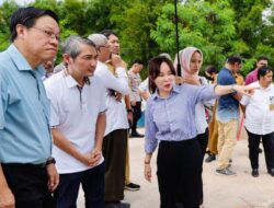 Wakil Kepala BP Batam Li Claudia Chandra Sidak Lokasi Penimbunan Sungai Permata Baloi