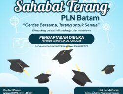 PLN Batam Berikan Beasiswa Untuk Pelajaran dan Mahasiswa, Daftar di Link Ini