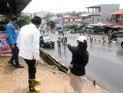 Wakil Wali Kota Batam Li Claudia Chandra Tinjau  Langsung Lokasi Longsor di Bengkong