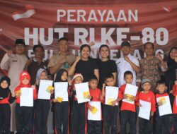 Semarak HUT RI ke-80 dan Tradisi Mandi Safar Warnai Kebersamaan Warga Ngenang dengan PT BSP