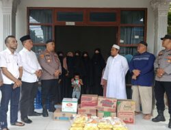Polsek Bengkong Gelar Bakti Sosial Bagikan Sembako di Panti Asuhan Al Fatah
