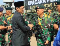 Ketua DPRD Batam Hadiri Upacara Pelepasan 450 Personel Yonif 136/Tuah Sakti Menuju Papua