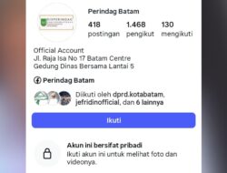 Akun Instagram Perindag Batam Digembok, Diduga Terkait Isu Skandal Video Call Oknum Kepala Dinas
