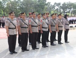 Polresta Barelang Gelar Upacara Sertijab dan Pelantikan Pejabat Utama