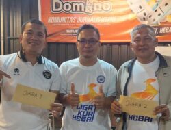 Tim Adhyaksa Kejati Kepri Kalahkan Tim Wartawan di Laga Final Turnamen Domino KJK