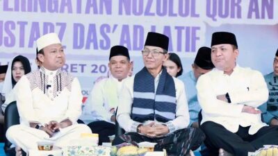 Amsakar dan Li Claudia Hadiri Peringatan Nuzululqur’an di Mapolresta Barelang, Tekankan Harmoni di Batam