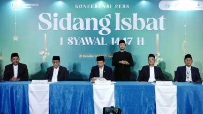 Pemerintah RI Tetapkan 1 Syawal 1447 H Jatuh pada 21 Maret 2026