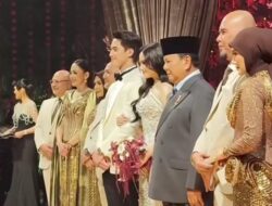 Presiden Prabowo Hadiri Resepsi El Rumi–Syifa Hadju, Sampaikan Doa dan Nikmati Kari Laksa