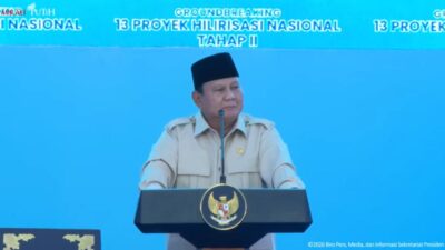 LIVE STREAMING: Presiden Prabowo Groundbreaking 13 Proyek Hilirisasi Nasional Tahap II di Cilacap