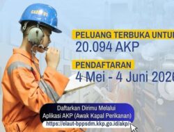 KKP Buka Rekrutmen Lebih dari 20 Ribu Awak Kapal Perikanan, Pendaftaran Mulai 4 Mei 2026