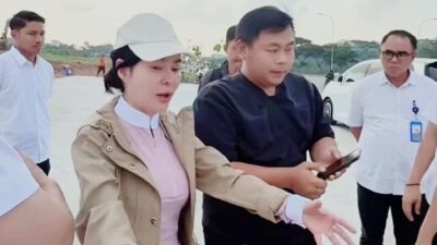 Li Claudia Chandra Turun Langsung, Soroti Drainase Bermasalah dan Perusakan Pohon Jati Emas