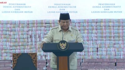 LIVESTREAMING: Presiden Prabowo Saksikan Penyerahan Denda Administratif Rp10,27 Triliun dan Penguasaan Kembali 2,37 Juta Hektare Kawasan Hutan