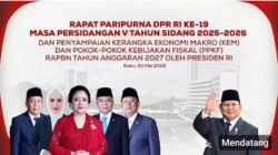 LIVE STREAMING: DPR RI Gelar Rapat Paripurna, Bahas RAPBN 2027 hingga Revisi UU Polri oleh Presiden Prabowo