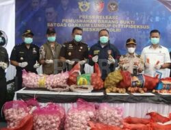 Polisi Bongkar 20,9 Ton Bawang Impor Ilegal Asal Malaysia Melalui Jalur Tikus Senilai Rp676 Juta